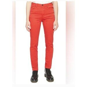 NEW Free People-Sandrine Rose~"Hi Skinny" Jeans~Blood Orange~NWT - Size 28